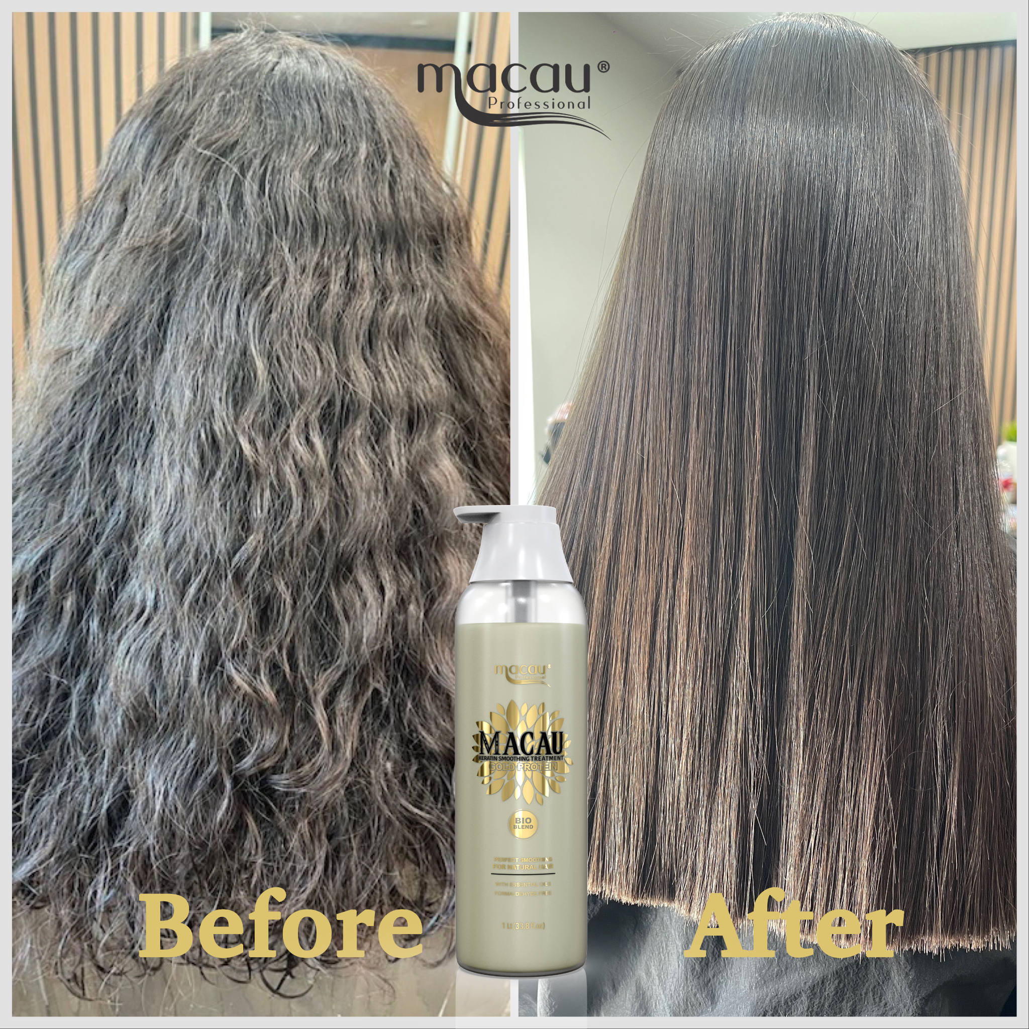 Macau Keratin Treatment Before and After results