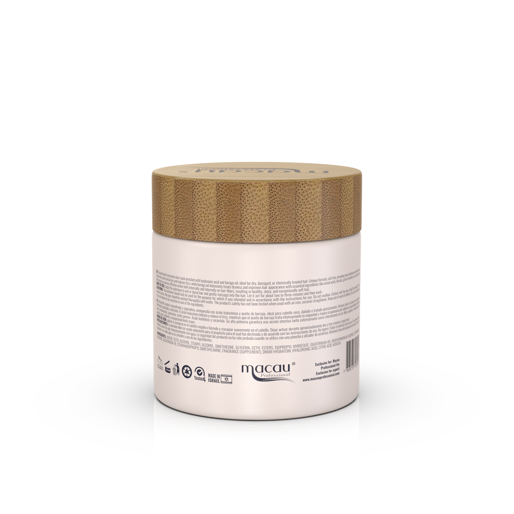 Macau Professional Hyaluronic Collection Intensive Treatment Mask Ingredient