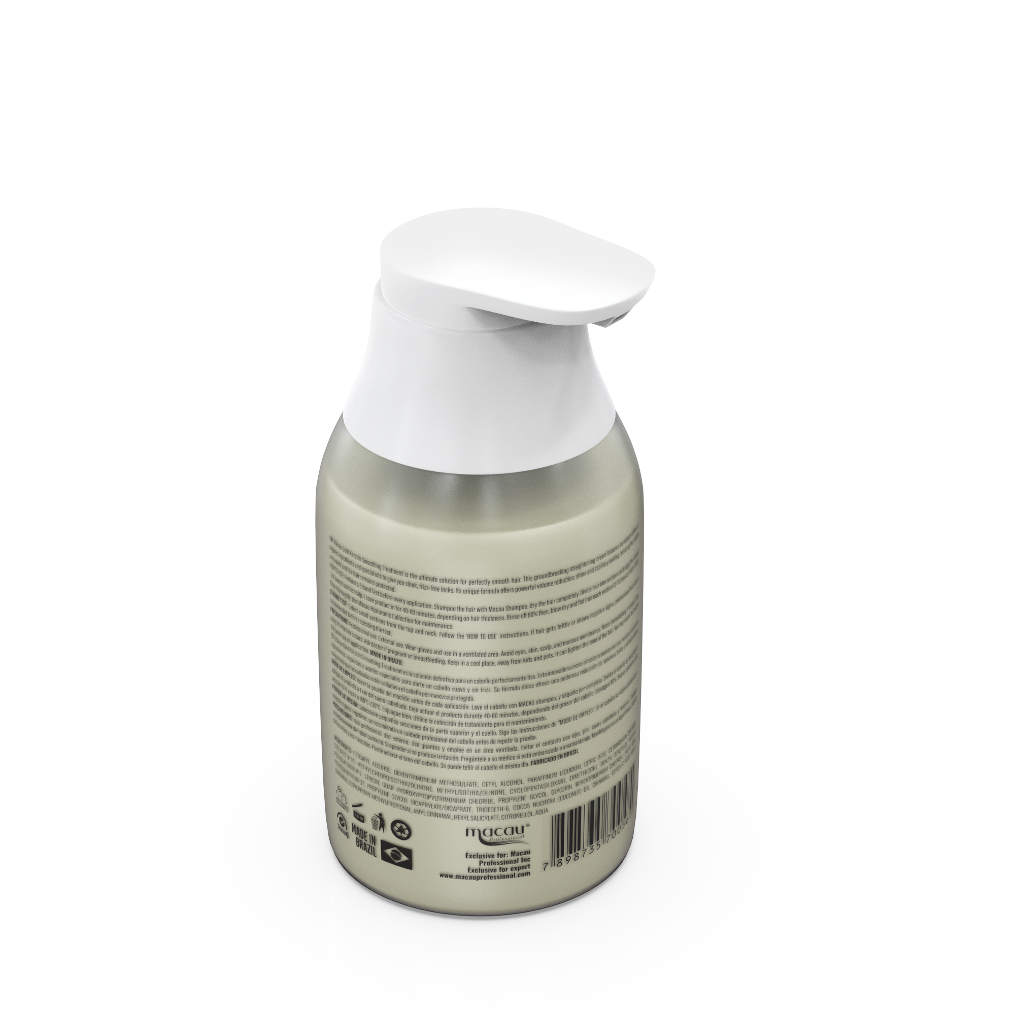 Macau Keratin Treatment 300ML ingredient and instruction