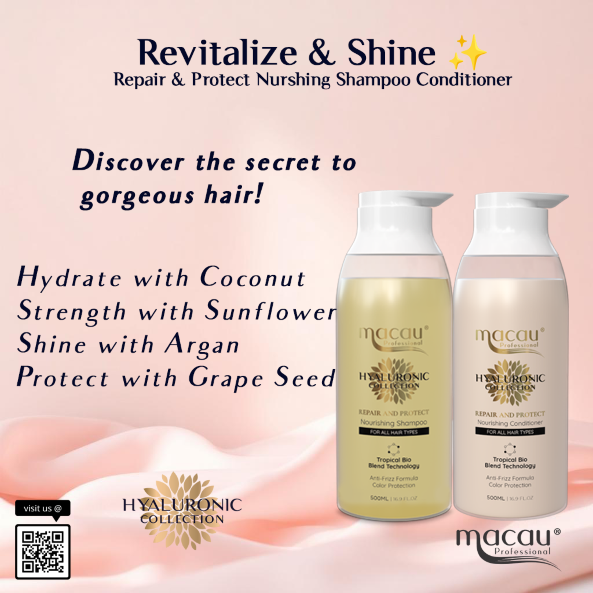 Repair Protect Nourishing Shampoo and Conditioner For All Hair Type