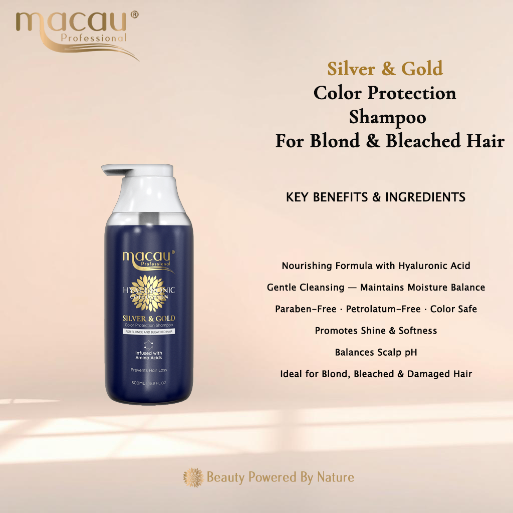 Silver & Gold Color Protection Shampoo For Blond and Bleached Hair