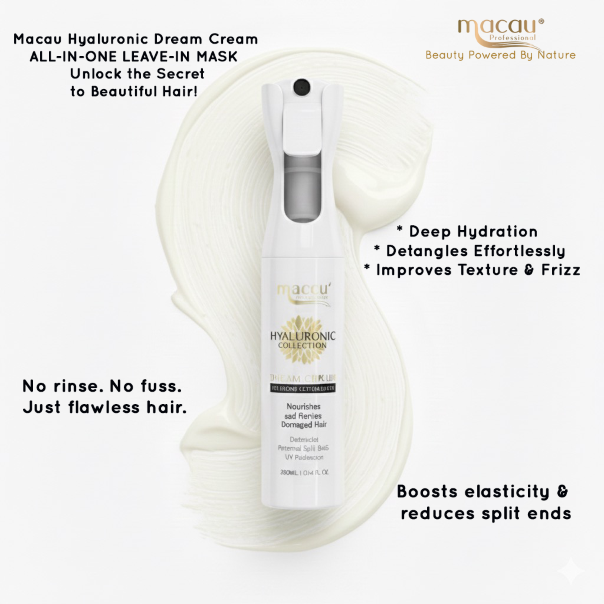 Dream Cream with benefit on white 