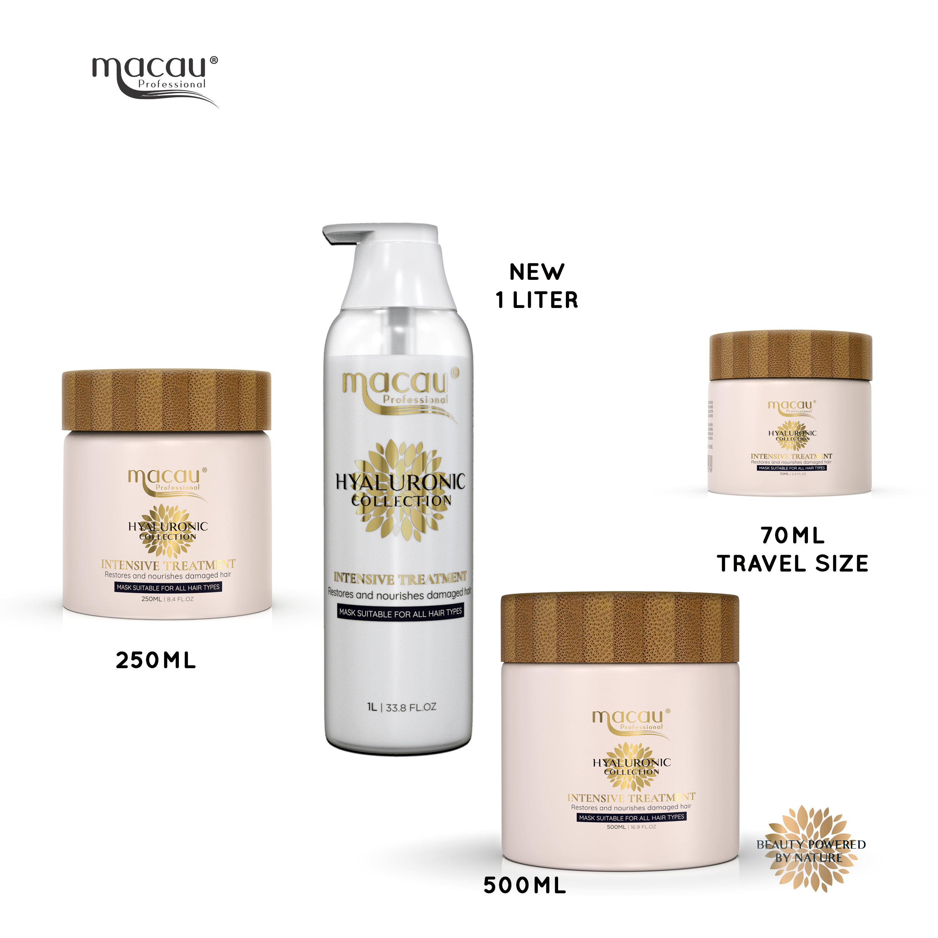  Macau Professional Hyaluronic Collection Intensive Treatment  Mask For All Hair Type All Size