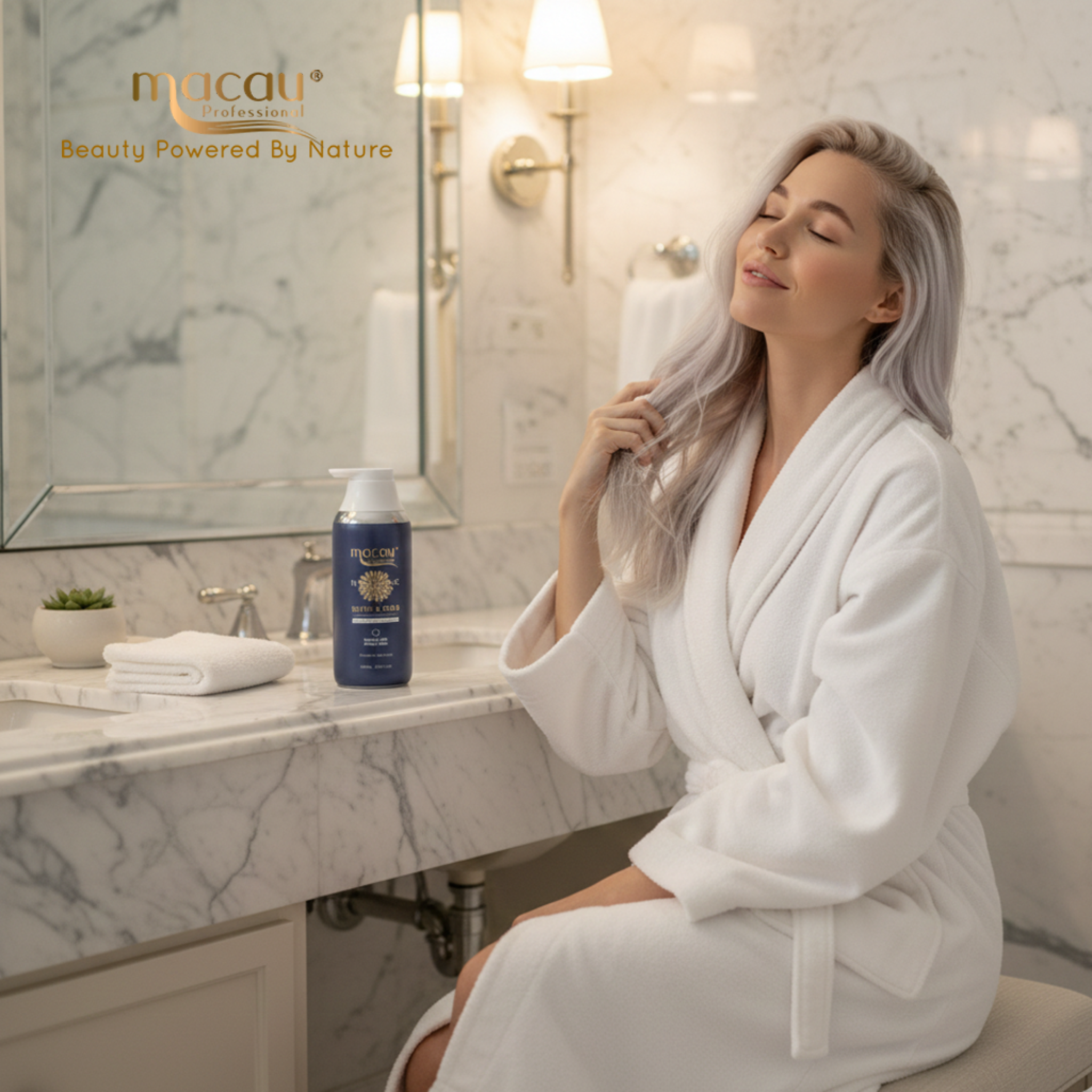 Silver & Gold Color Protection Conditioner For Blond and Bleached Hair shower