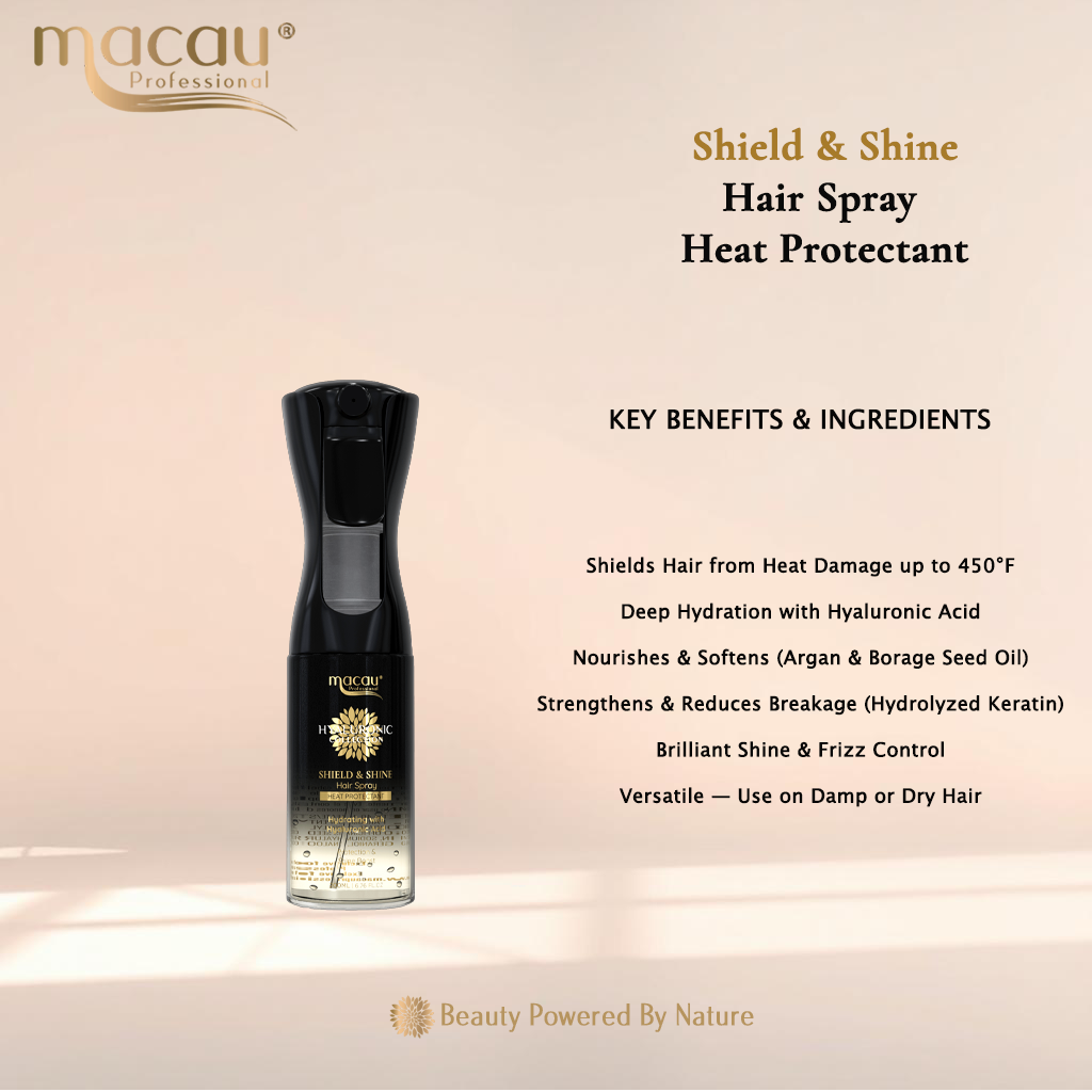 Shield & Shine Hair Spray Heat Protectant