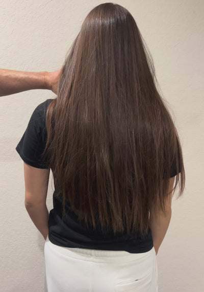 Before &  After Gold Macau Keratin Treatment 